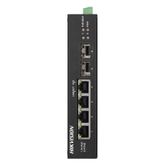 Switch 4 porturi Gigabit PoE, 2 porturi uplink SFP - HIKVISION - 1