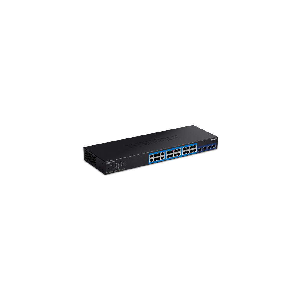 Switch Web Smart Managemet 24 porturi Gigabit, 4 porturi SFP+ 10G - TRENDnet - 1