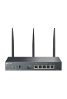 Router VPN, Wi-Fi 6, AX3000, 1 x SFP Gigabit, 5 x RJ45 Gigabit, 1 x USB - TP-Link Omada ER706W