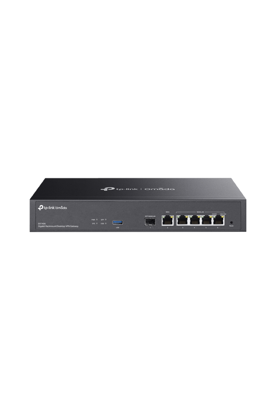 Router VPN, 1 x SFP Gigabit, 5 x RJ45 Gigabit, 1 x USB, 1U - TP-Link Omada ER7406