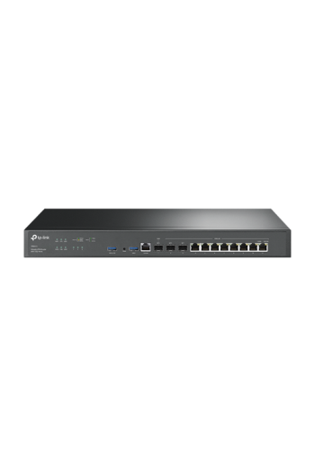 Router VPN, 2 x SFP+ 10G, 1 x SFP Gigabit, 8 x RJ45 Gigabit, 2 x USB, 1U - TP-Link Omada ER8411