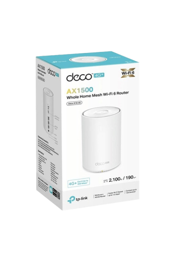 Router Wireless TP-Link Deco X10-4G 4G+ AX1500, Dual Band, 300Mbps DecoX10-4G(1-pack)