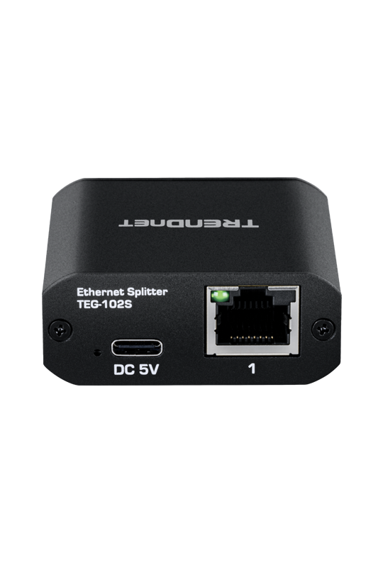 Splitter RJ45 Gigabit 1 IN, 2 OUT, USB-C - TRENDnet TEG-102S