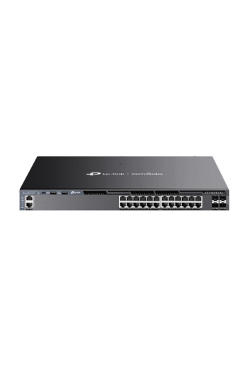 Switch L3, 24 x RJ45 1G PoE, 4 x SFP+ 10G, 2 x surse, Management, 1U - TP-Link Omada SG6428XHP