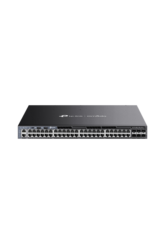 Switch L3, 48 x RJ45 1G PoE, 6 x SFP+ 10G, 2 x surse, Management, 1U - TP-Link Omada SG6654XHP