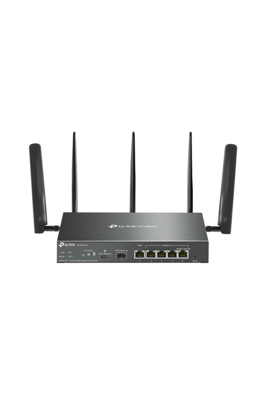 Router 4G+, Wi-Fi 6, AX3000, Nano SIM, 1 x SFP Gigabit, 5 x RJ45 Gigabit - TP-Link Omada ER706W-4G