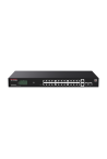 Switch 24 porturi PoE RJ45 Gigabit, 2 x RJ45 Gigabit, 2 x SFP Gigabit, Management, 1U - IP-COM G2228P-24-410W