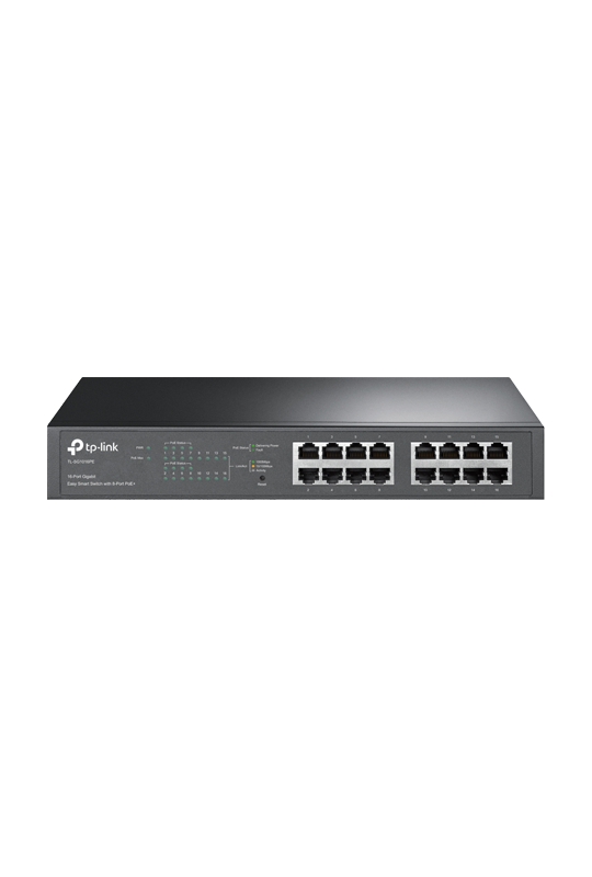 Switch Easy Smart, 8 x RJ45 1G PoE, 8 x RJ45 1G, Managed - TP-Link TL-SG1016PE