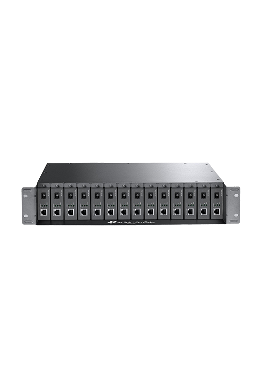 Suport rackabil pentru convertoare media TP-Link TL-FC1420, 14 sloturi - TP-Link FC1420