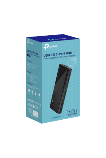 Hub USB UH720, 7 x USB 3.0, 2 x USB PD, 1 port Micro-USB, adaptor DC - TP-Link UH720