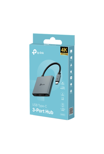 Hub USB-C 3-in-1, 1 x USB-C PD 100W, 1 x USB-A 5Gbps, 1 x HDMI 4K@60Hz - TP-Link UH3020C
