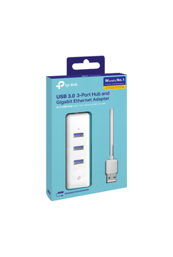 Adaptor Ethernet USB - RJ45 Gigabit, 3 x USB 3.0 - TP-Link UE330