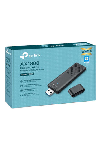 Adaptor USB wireless TP-LINK ARCHER TX20U WiFi 6 AX1800 cu 2 antene - TP-LINK ArcherTX20U