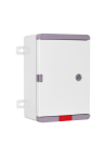 Cutie distributie IP67 din ABS gri, usa mata, placa metalica, 200x300x130 mm PD203013