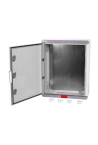Cutie distributie IP67 din ABS gri, usa mata, placa metalica, 400x500x180 mm PD405018