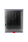 Cutie distributie IP67 din ABS gri, usa transparenta, placa metalica, 400x500x240 mm PS405024