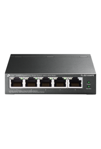 Switch Easy Smart, 4 x RJ45 1G PoE, 1 x RJ45 1G, Managed - TP-Link TL-SG105MPE