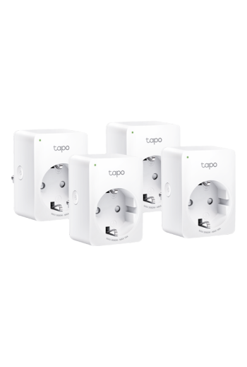Pachet 4 prize smart, 16A, Wi-Fi, control vocal, monitorizare consum - TP-Link Tapo TapoP110(4-pack)