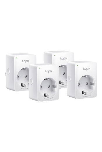 Pachet 4 prize smart, Wi-Fi, 10A, control vocal - TP-Link Tapo TapoP100(4-pack)