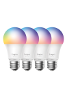 Set 4 becuri smart Wi-Fi, RGB, intensitate ajustabila, 2700-6500K, 806 lm, E27 - TP-Link Tapo TapoL530E(4-pack)