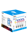 Set 4 becuri smart Wi-Fi, RGB, intensitate ajustabila, 2700-6500K, 806 lm, E27 - TP-Link Tapo TapoL530E(4-pack)