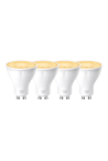 Set 4 becuri smart Wi-Fi, lumina calda 2700K ajustabila, 350 lm, GU10 - TP-Link Tapo TapoL610(4-pack)