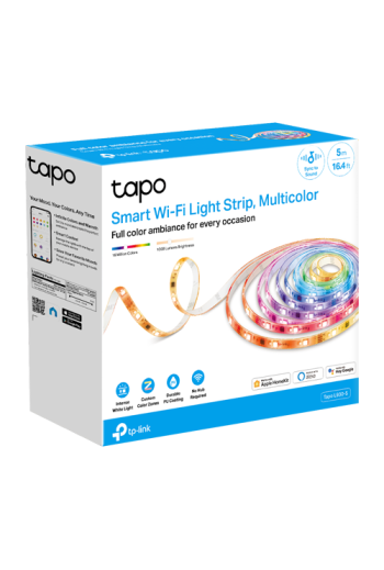 Banda LED RGBW inteligenta, 5 metri, Wi-Fi, control de la distanta - TP-LINK Tapo TapoL930-5