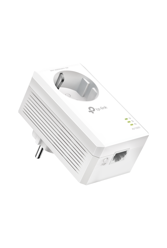 Powerline AV1000, Passthrough, 1 x RJ45 Gigabit - TP-Link TL-PA7017P