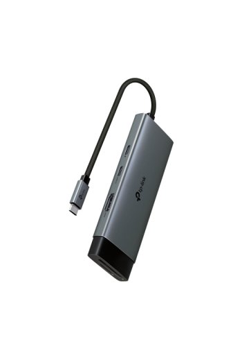 Hub USB-C 7-in-1, Power Delivery 100W, HDMI, Cititor carduri, Transfer date - TP-Link UH7020C