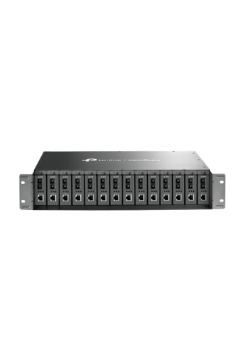 Sasiu rackabil 19 inch pentru 14 media convertoare, 2U - TP-Link Omada MC1400