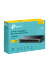 Switch LiteWave, 8 x RJ45 10/100 Mbps PoE, 1 x RJ45 10/100 Mbps, Buget PoE 63W, Unmanaged - TP-Link LS109P