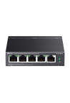 Switch 4 x RJ45 10/100 Mbps PoE, 1 x RJ45 10/100 Mbps, Buget PoE 41W, Unmanaged - TP-Link TL-SF1005LP