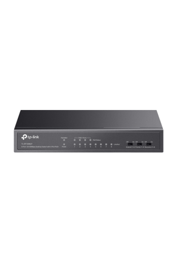 Switch 4 x RJ45 10/100 Mbps PoE, 4 x RJ45 10/100 Mbps, Buget PoE 41W, Unmanaged - TP-Link TL-SF1008LP