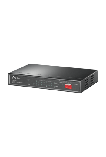 Switch 8 x RJ45 10/100 Mbps PoE, 1 x RJ45 10/100 Mbps, Buget PoE 65W, Unmanaged - TP-Link TL-SF1009P