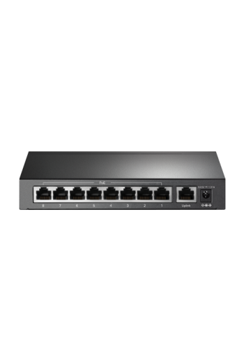 Switch 8 x RJ45 10/100 Mbps PoE, 1 x RJ45 10/100 Mbps, Buget PoE 65W, Unmanaged - TP-Link TL-SF1009P