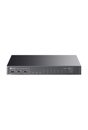 Switch 8 x RJ45 10/100 Mbps PoE, 2 x RJ45 1G, 1 x SFP 1G, Buget PoE 65W, Unmanaged - TP-Link TL-SL1311P