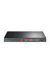 Switch 16 x RJ45 10/100 Mbps PoE, 2 x RJ45 1G, 1 x combo SFP 1G, Buget PoE 150W, Unmanaged - TP-Link TL-SL1218P