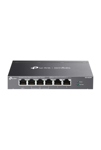 Switch 3 x RJ45 1G PoE+, 1 x RJ45 1G PoE++, 2 x RJ45 1G, Buget PoE 64W, Unanaged - TP-Link Omada DS106GPP