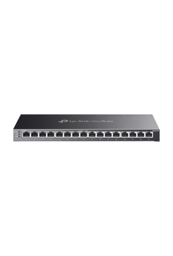 Switch L2+, 16 x RJ45 1G PoE, 8 x RJ45 1G, Buget PoE 120W, Management - TP-Link Omada SG2016P