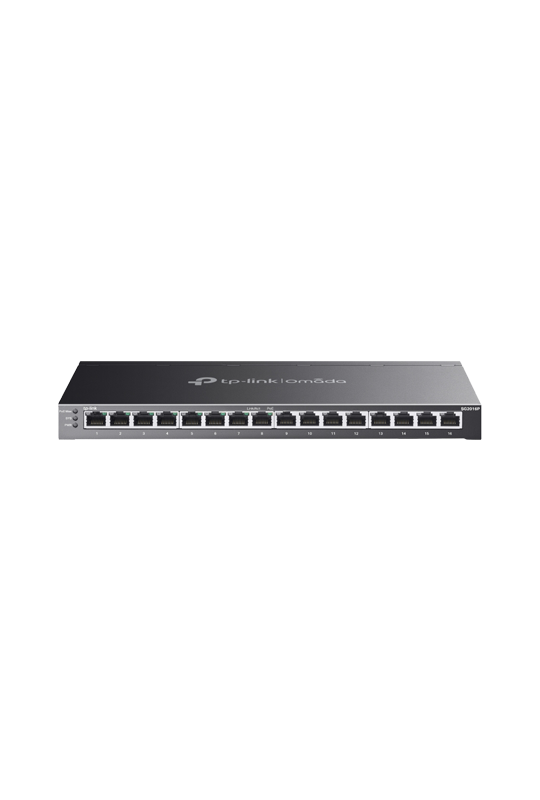 Switch L2+, 16 x RJ45 1G PoE, 8 x RJ45 1G, Buget PoE 120W, Management - TP-Link Omada SG2016P