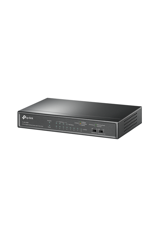 Switch 4 x RJ45 1G PoE, 4 x RJ45 1G, Unmanaged - TP-Link TL-SG1008P