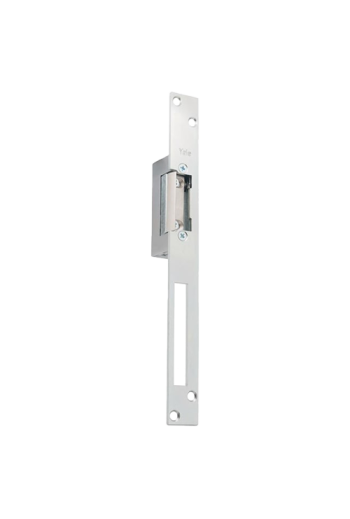 Yala electromagnetica fail locked, 12Vcc, consum redus, 230mA parghie deblocare, cu placa suport lunga - Yale by ASSA ABLOY YB17