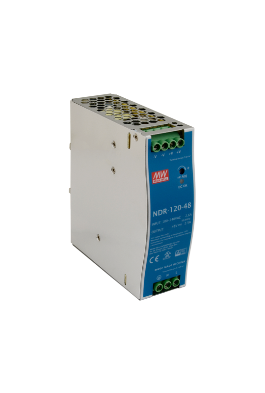 Sursa de alimentare in comutatie, 48V/2.5A, 120W, sina DIN - MEAN WELL NDR-120-48