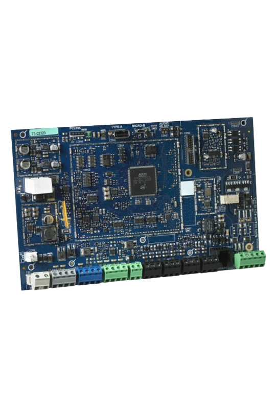 Placa centrala SERIA PRO, 8 zone extensibila la 128 zone fir/radio, 8 partitii - DSC HS3128PCBEN