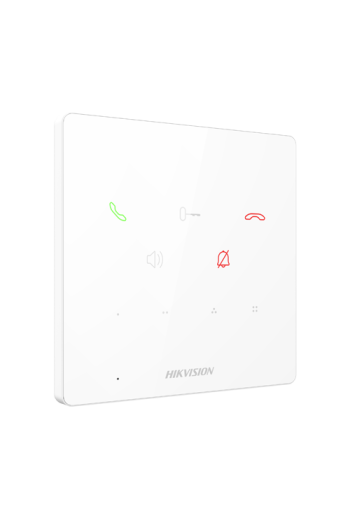 Post interior interfon TCP/IP, 9 butoane, PoE, Alarma IN, ALB - HIKVISION DS-KH6000-E1-White