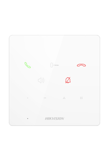 Post interior interfon TCP/IP, 9 butoane, PoE, Alarma IN, ALB - HIKVISION DS-KH6000-E1-White