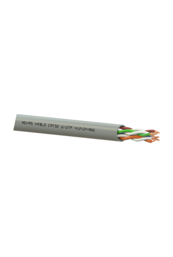 Cablu U/UTP, cat 5e, 4x2x24 AWG, Cupru, 305m - Mekas Kablo MEK90-4x2x24-5U