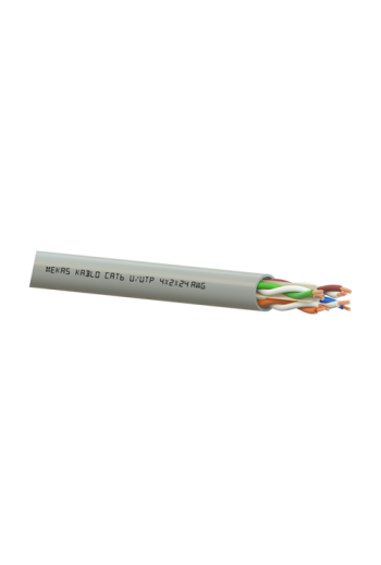 Cablu U/UTP, cat 6, 4x2x23 AWG, Cupru, 305m - Mekas Kablo MEK90-4x2x23-6U