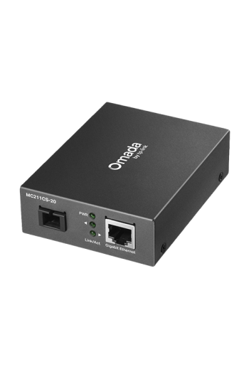 Media Convertor WDM Gigabit RJ45 - Single-mode SC Bi-directional, 20 km - TP-Link Omada MC211CS-20
