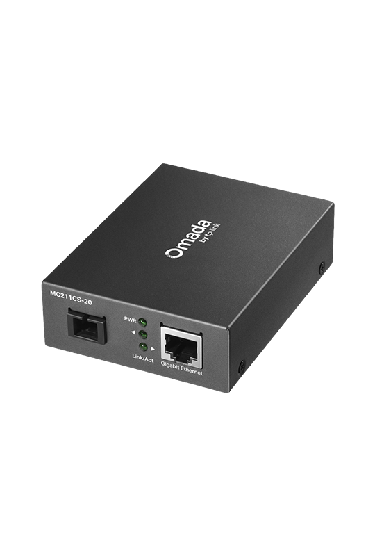Media Convertor WDM Gigabit RJ45 - Single-mode SC Bi-directional, 20 km - TP-Link Omada MC211CS-20